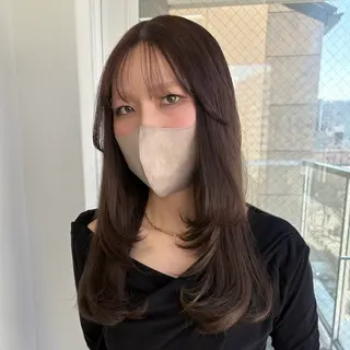 セミロング ハイトーン ayane💖のヘアスタイル