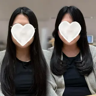ロング 内田 志乃のヘアスタイル