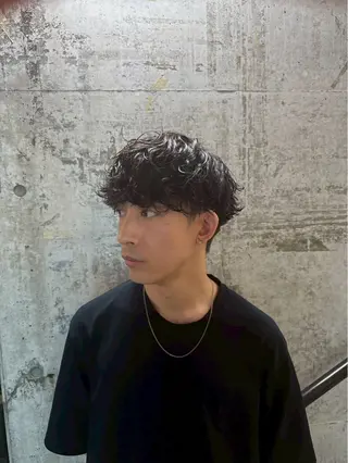 ショート パーマ 海外風パーマ カラー特化園田　楓莉のヘアスタイル