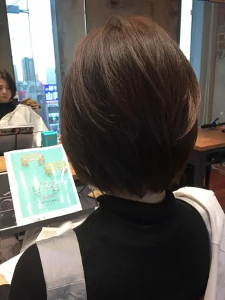 ショート ミディアム セミロング カラー パーマ Soleria 田中慎一のヘアスタイル
