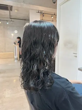 ロング パーマ 🌀お洒落パーマ🌀 taiki.🍒のヘアスタイル