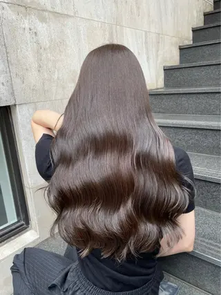 ロング 前髪顔周り/艶カラ ー🌟Yudaiのヘアスタイル