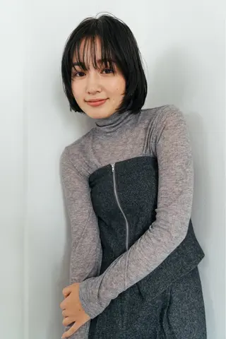 ショート パーマ 曲がる縮毛矯正 バレイヤージュ森田のヘアスタイル