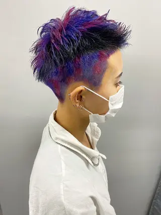 ショート カラー 【痛くないブリーチ】 野村友大のヘアスタイル