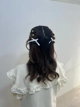 ロング ヘアアレンジ 大羅 海比のヘアスタイル