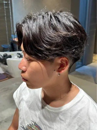 パーマ メンズ メンズカットパーマ 伊藤瑠星のヘアスタイル