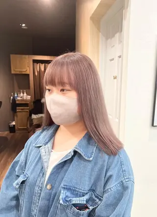 セミロング カラー 髪質改善ストレート sotaのヘアスタイル