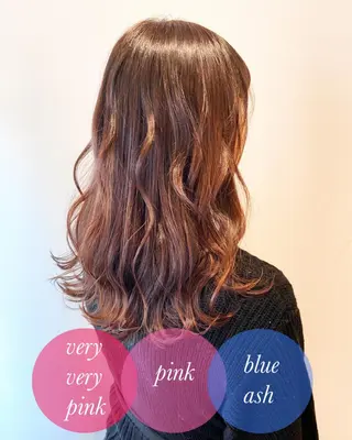 セミロング カラー 【ツヤ髪カラー】本郷 星音のヘアスタイル