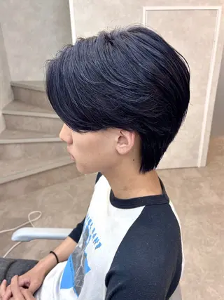 カラー メンズ シースルーマッシュ 🍒毛流れ🖤アヤネのヘアスタイル