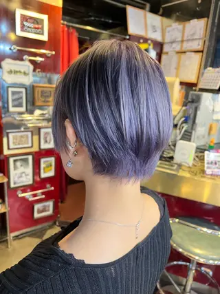 ショート カラー 横浜カットパーマ 特殊/ 平林侑馬のヘアスタイル
