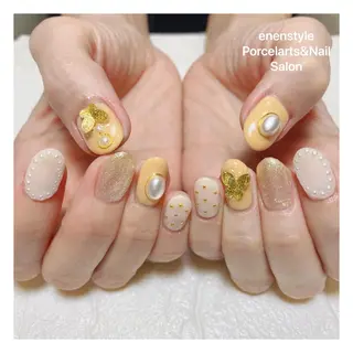 ミディアム ネイル 🐾enen style 🐾のネイルデザイン