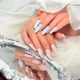 ロング カラー hiro koのネイルデザイン