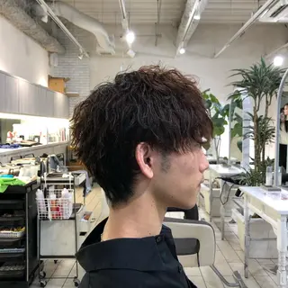 パーマ メンズ 可愛い顔周りカット お任せください✨中川のヘアスタイル
