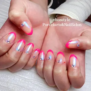 ミディアム ネイル 🐾enen style 🐾のネイルデザイン