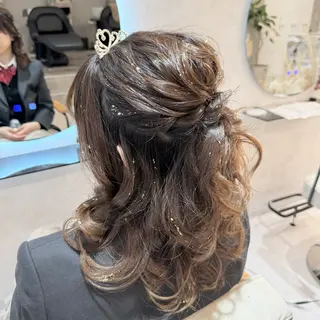 ヘアアレンジ 茶屋町透明感カラー/ レイヤー/みさきのヘアスタイル