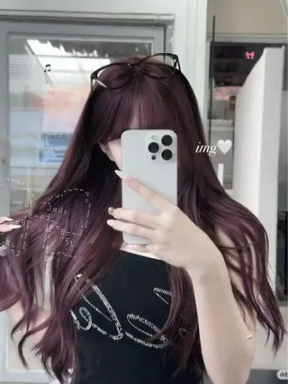 カラー 韓国ヘア🇰🇷艶 カラー🦢みいのヘアスタイル