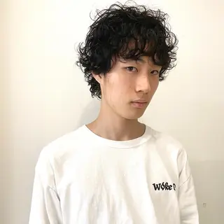 ショート パーマ メンズ 永野 正芳のヘアスタイル