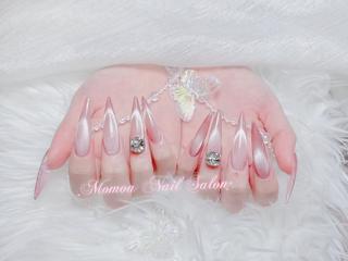 ネイル MoMoA Nail ネイル長さ出し専門店のネイルデザイン