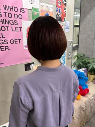 ショート umu./ワンカラー /ricoのヘアスタイル