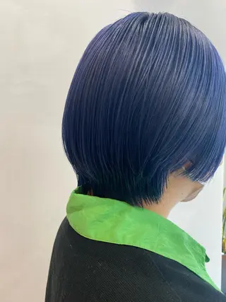 ショート カラー パーマ ヘアアレンジ メンズ アイブロウ MOE /Zina横浜2ndのヘアスタイル