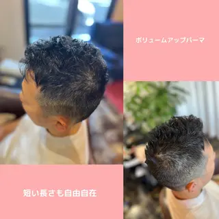 パーマ メンズ 薄毛専門 メンズカットREEのヘアスタイル