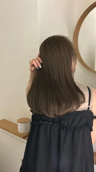 セミロング ヘアセット/透明感 カラー/MIHO♡のヘアスタイル