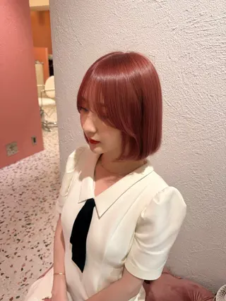 カラー 🍒ベージュ/ピンク ベージュ🍒なつきのヘアスタイル