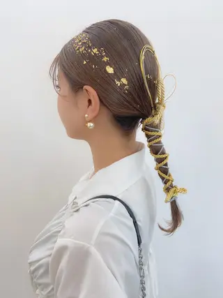 カラー ヘアアレンジ 天神レイヤーカット No.1💖マユカのヘアスタイル