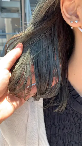 ミディアム カラー 大人ボブと似合 わせカラー/馬場 翼のヘアスタイル