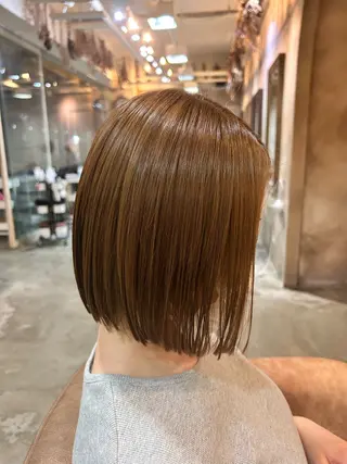 ミディアム 濵﨑 理奈のヘアスタイル