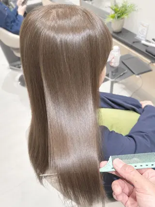ロング カラー 柳澤 武宏のヘアスタイル