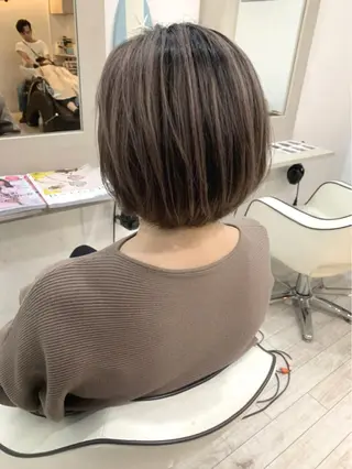 ショート カラー 京都大人女性ショート 徒歩1分/秋山のヘアスタイル