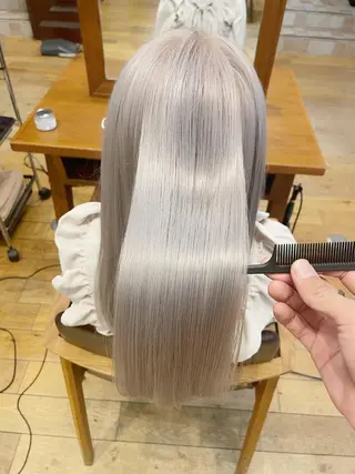 ロング カラー パーマ 髪質改善🌸縮毛矯正 専門家💖後藤のヘアスタイル