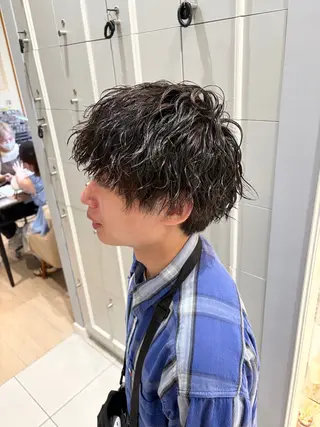 ミディアム パーマ メンズ 🦖鶴岡 香純🦖のヘアスタイル
