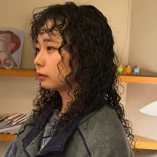 セミロング パーマ レディースパーマ/ 合田 有一朗のヘアスタイル