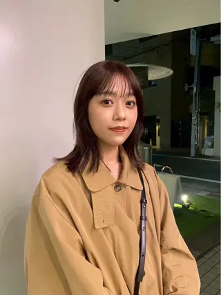 ミディアム ショートボブレイヤー 湯澤哲成のヘアスタイル