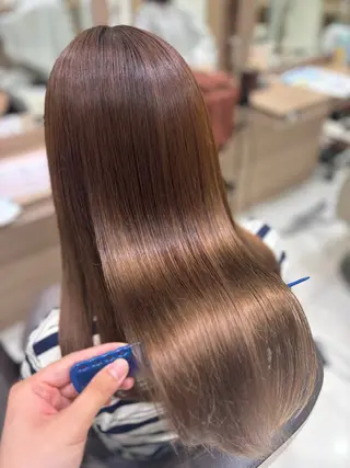 ロング カラー 縮毛矯正 /鈴木かのんのヘアスタイル
