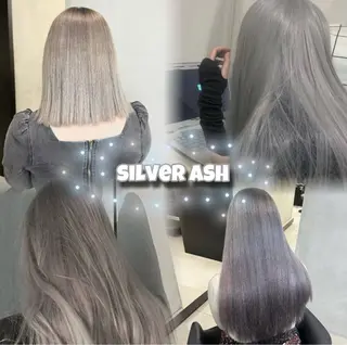 ロング カラー 🇰🇷韓国風ハイ トーンKANA🖤のヘアスタイル