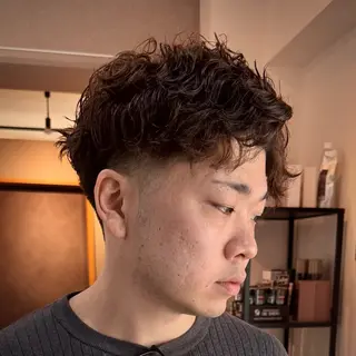 ショート パーマ メンズ 立川メンズカット/ メンズパーマ💈三上のヘアスタイル