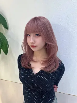 ロング カラー 韓国ヘア/巻ける 縮毛矯正/リョウヤのヘアスタイル