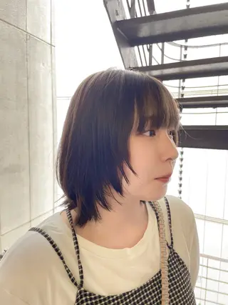 ミディアム ナリキ/ダブルカラー /ダブルカラーモデルのヘアスタイル