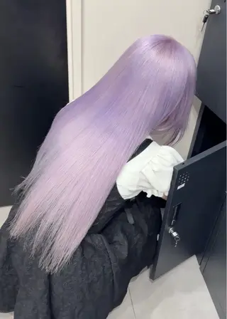 ロング カラー ハイトーンカラー💞 くるみ🎀のヘアスタイル