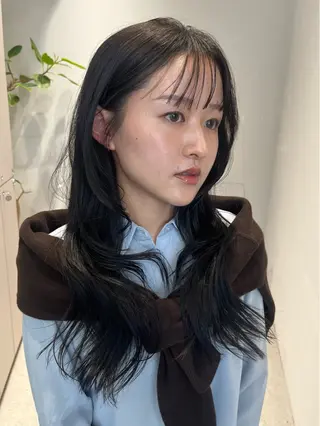 セミロング カラー haruka kobayashiのヘアスタイル