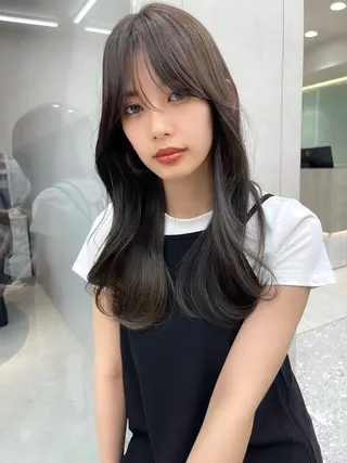 セミロング 顔周り🇰🇷ロンド レイヤー✨カジワラのヘアスタイル