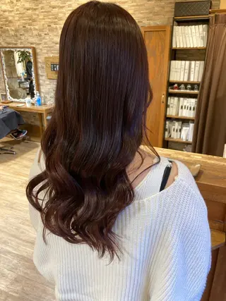 ロング カラー 荒川 賢人のヘアスタイル