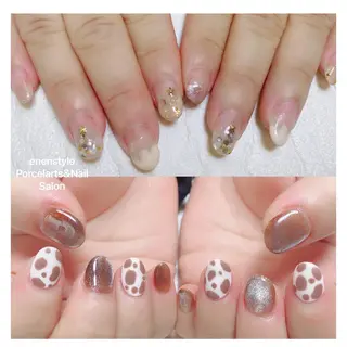 ミディアム ネイル 🐾enen style 🐾のネイルデザイン