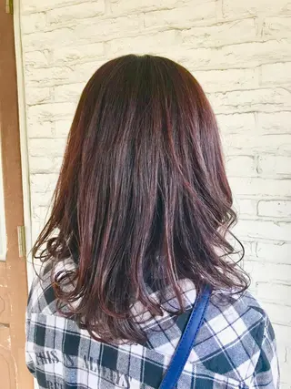 セミロング カラー 澤田 彩香のヘアスタイル