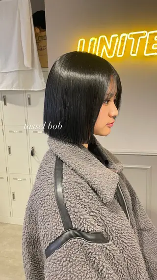 カラー ヘアアレンジ 🖤艶髪／髪質改善 横浜美容室／ゆりのヘアスタイル