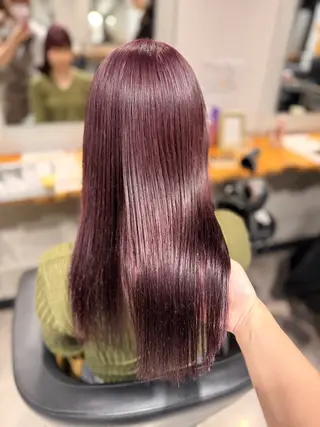 ロング カラー NANAMI🩵 大人可愛い韓国ヘアのヘアスタイル