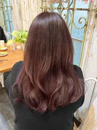 セミロング カラー 髪質改善☆ 縮毛矯正miyuのヘアスタイル